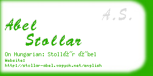 abel stollar business card